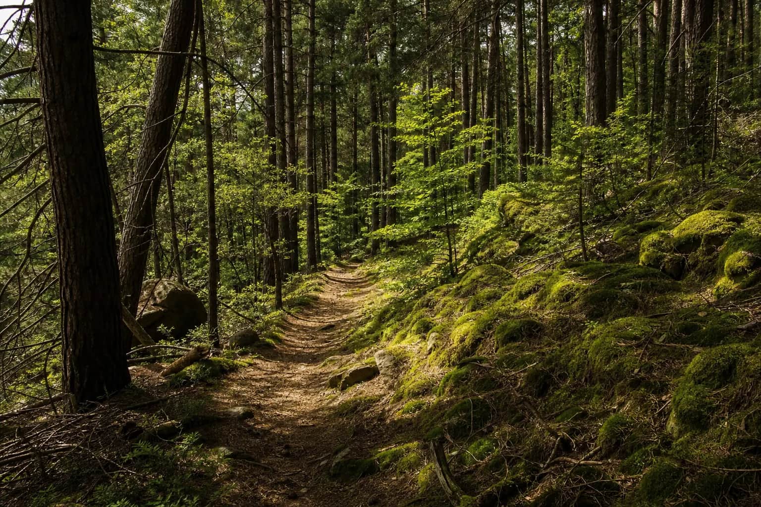 Mountainbike-Pfad durch den Pfälzerwald