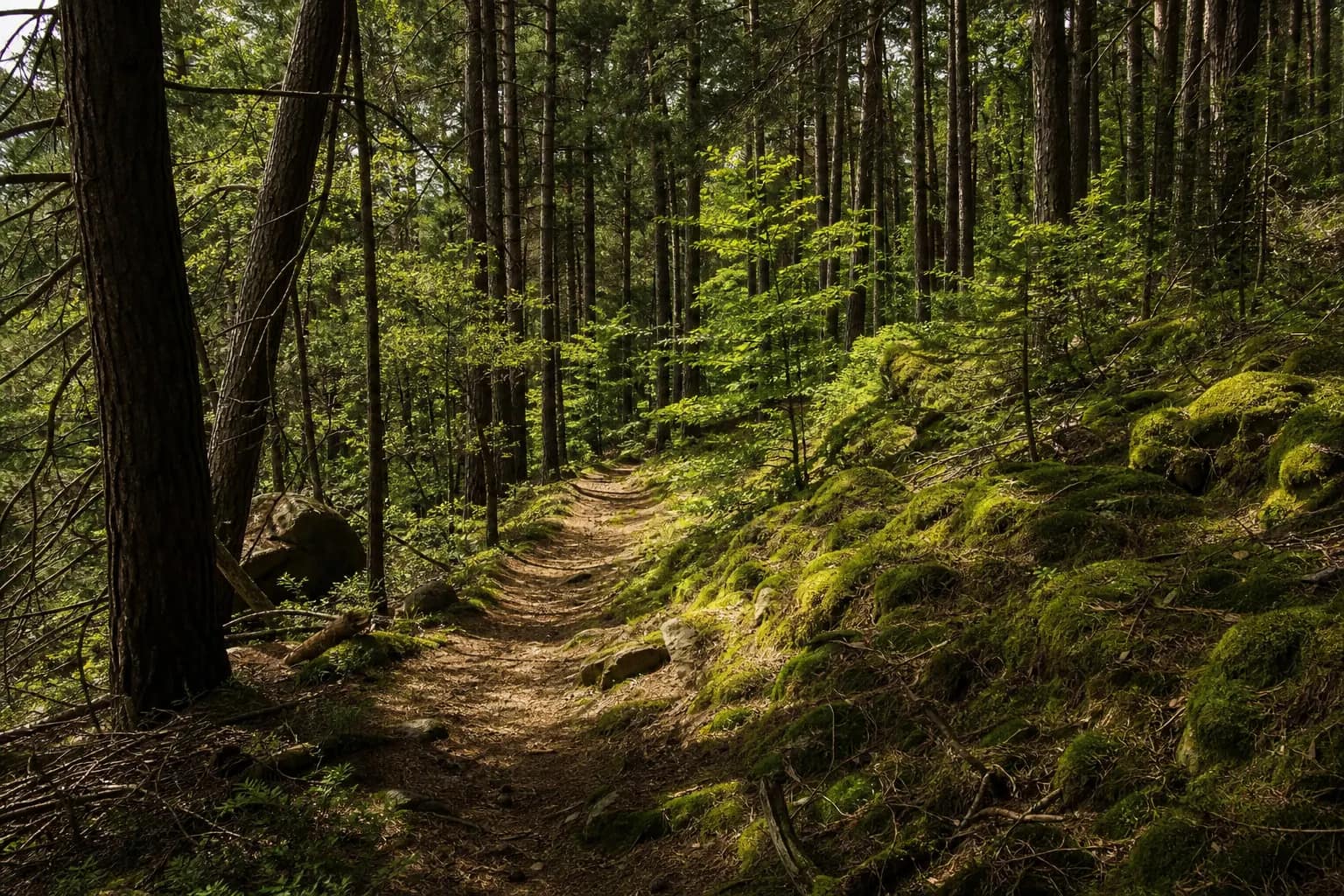 Mountainbike-Pfad durch den Pfälzerwald